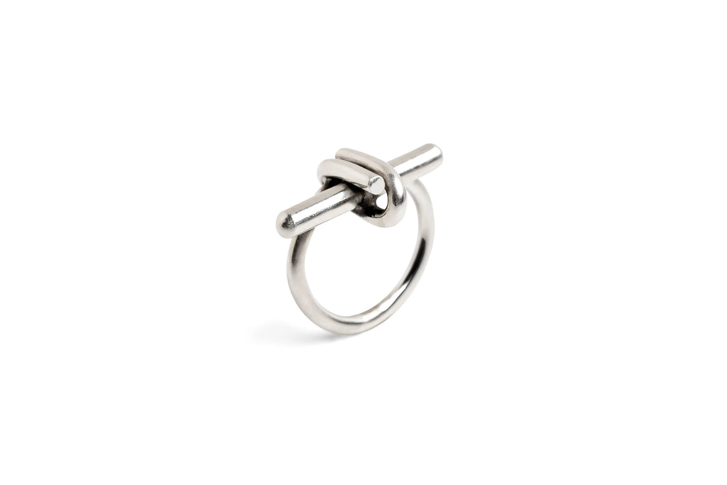 Linked Theory T-bar Sterling Silver Ring