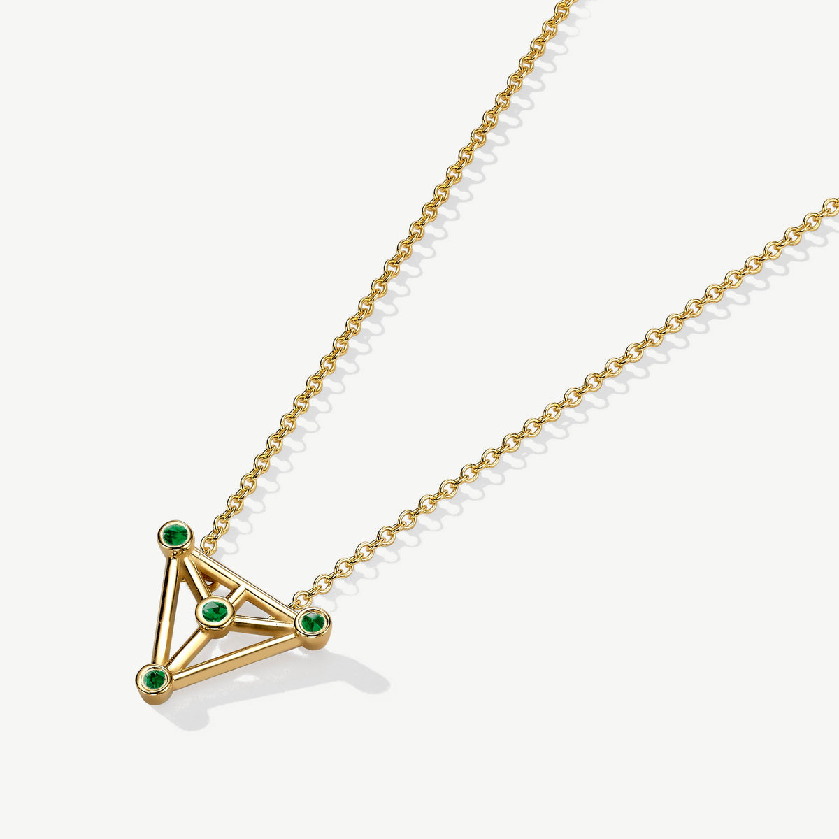 Freedom Between The Lines Emerald Necklace