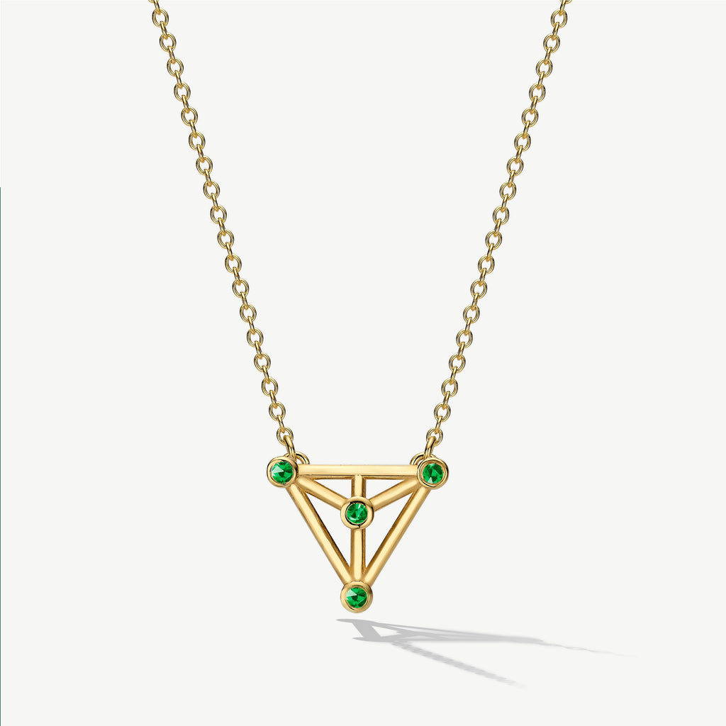 Freedom Between The Lines Emerald Necklace