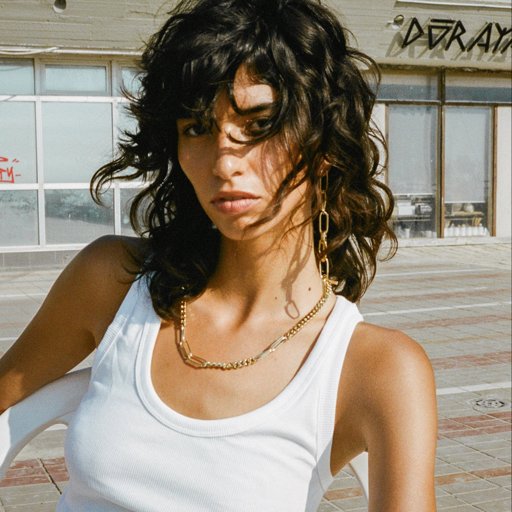 Cuban And Oval Links Necklace