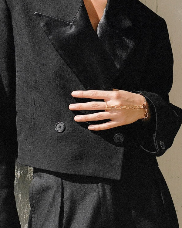 Paper Clip Links Hand Chain