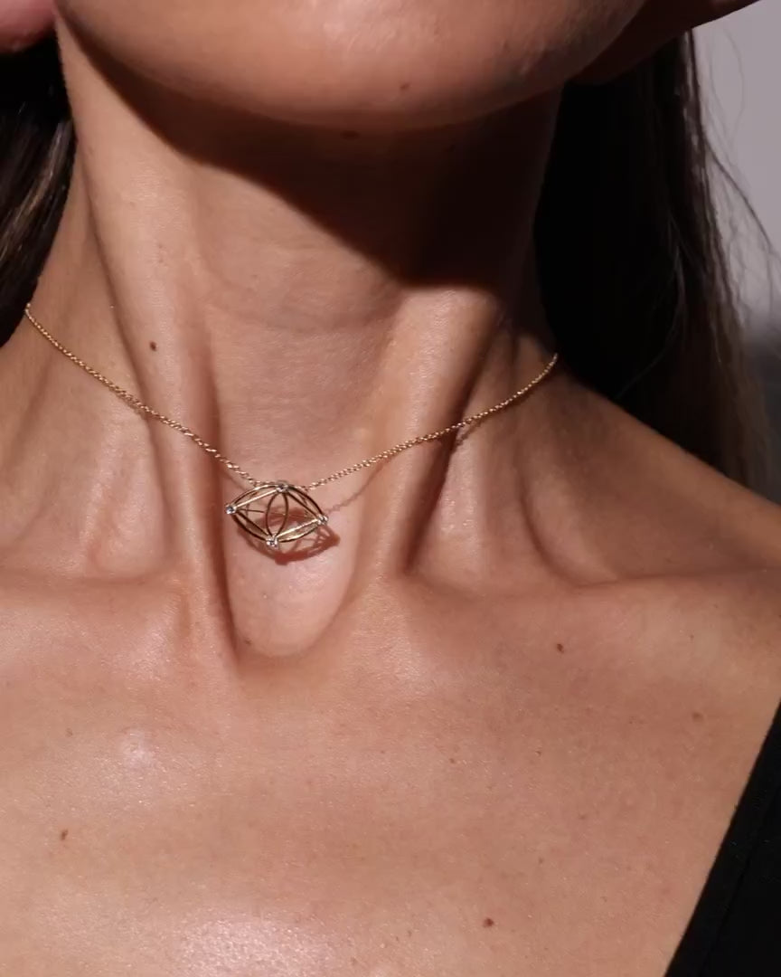 Evil Eye Evolves Diamond Necklace