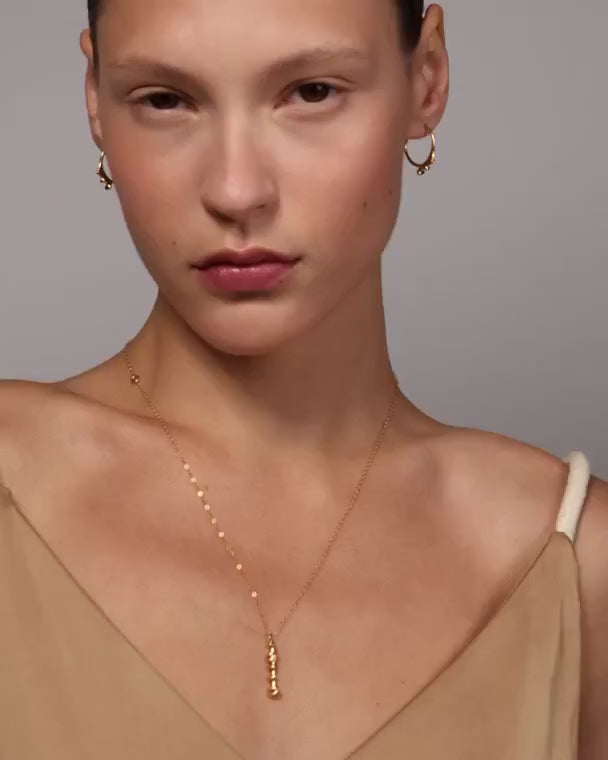 Drops Of Wax Hoop Earrings - Small