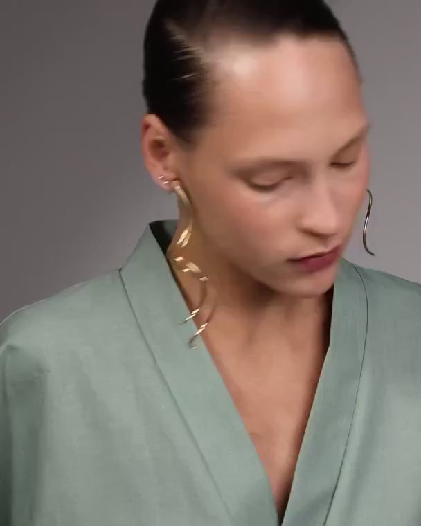 Long Snake Earrings