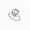 Octagon Pinky Diamond Ring 14K
